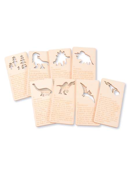 Théâtre d'Ombres Dinosaures - Mini Jeu Projection Cartes Bois