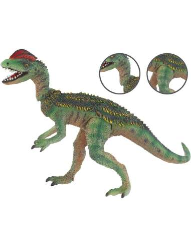 Dilophosaurus Bullyland Museum Line - Figurine Théropode à Crêtes | Dinosaure Jurassique
