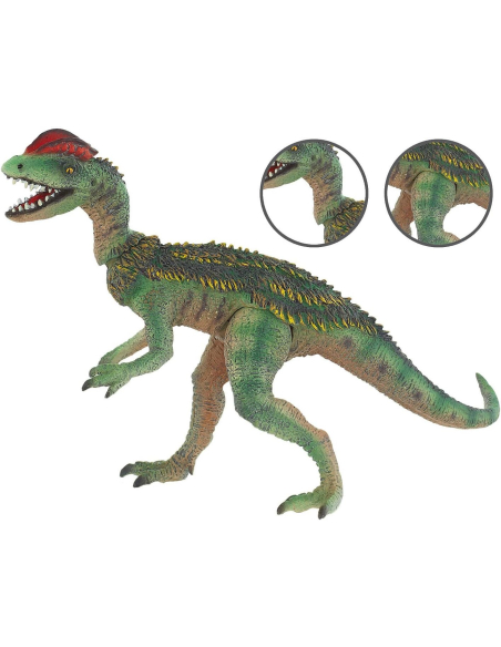 Dilophosaurus Bullyland Museum Line - Figurine Théropode à Crêtes | Dinosaure Jurassique