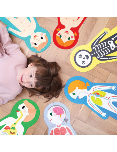 Puzzle géant éducatif “Mon corps” – Corps humain dès 3 ans