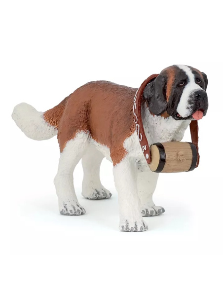 Saint-Bernard Papo 54009 - Figurine Chien de Sauvetage Alpin | Géant des Neiges