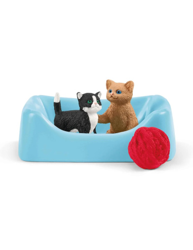 Aire de jeu pour chats Schleich – 15 pièces | Jouets pour figurines