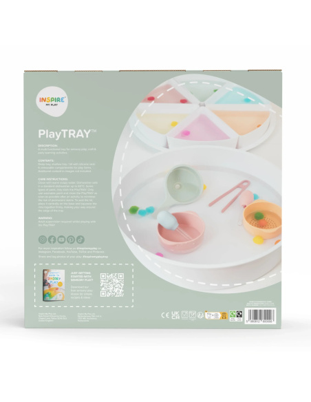 PlayTRAY – Bac sensoriel avec couvercle | Inspire My Play