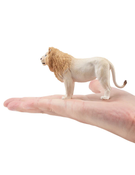 Figurine lion blanc ToyMany