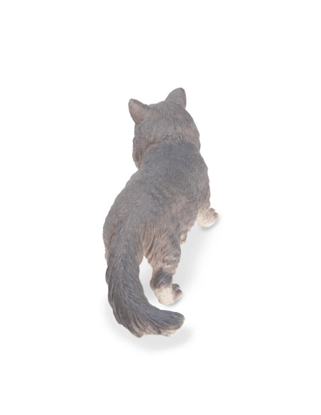 Figurine chat des forêts norvégiennes gris Toymany