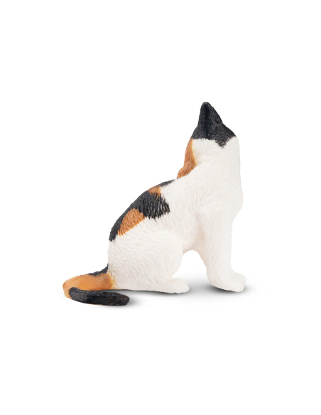 Figurine chat écaille de tortue assis Toymany