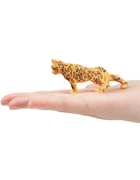 Figurine chat tacheté type léopard Toymany