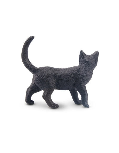 Figurine chat noir en marche Toymany