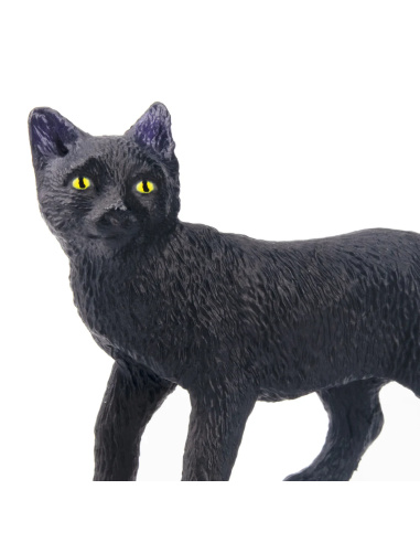 Figurine chat noir en marche Toymany