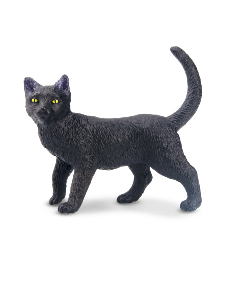 Figurine chat noir en marche Toymany