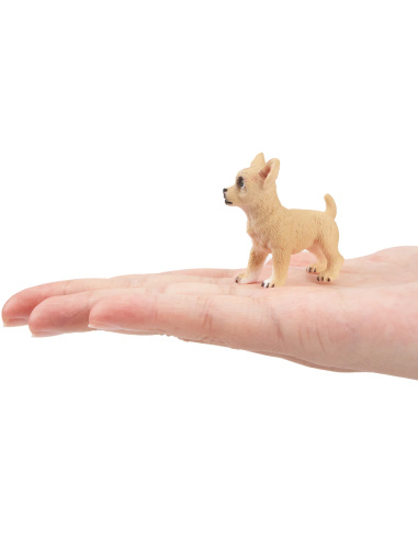 Figurine chiot Chihuahua fauve debout Toymany