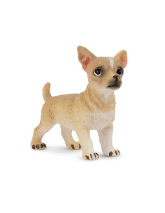 Figurine chiot Chihuahua fauve debout Toymany