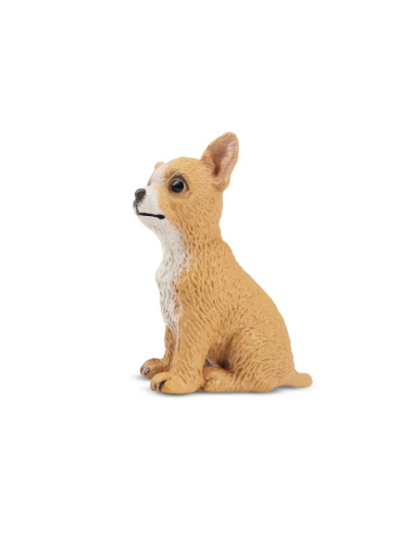 Figurine chiot Chihuahua fauve assis Toymany
