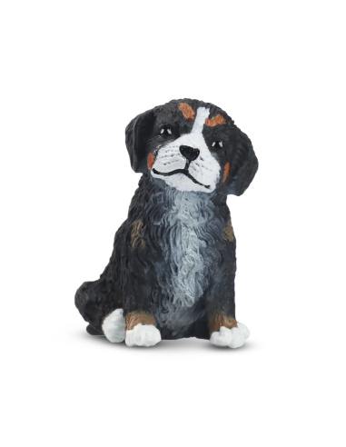 Figurine chiot Bouvier bernois assis Toymany