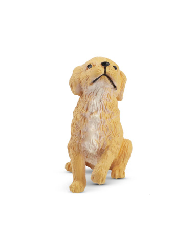 Figurine chiot Golden Retriever assis Toymany