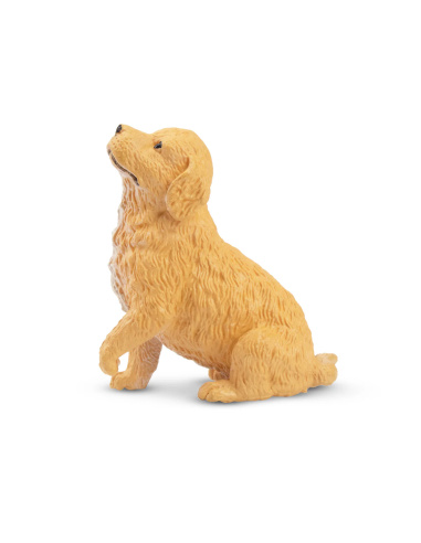 Figurine chiot Golden Retriever assis Toymany
