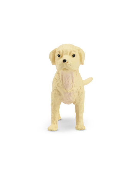 Figurine chiot Boxer blanc debout Toymany