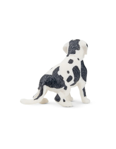 Figurine chiot Dogue allemand noir et blanc Toymany
