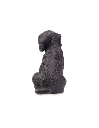 Figurine chiot Labrador noir assis Toymany
