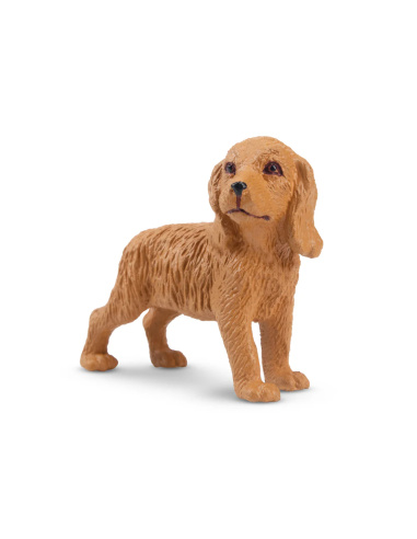 Figurine chiot Cocker spaniel doré debout Toymany
