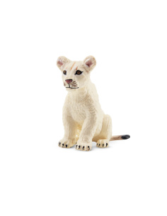 Figurine lionceau blanc assis ToyMany