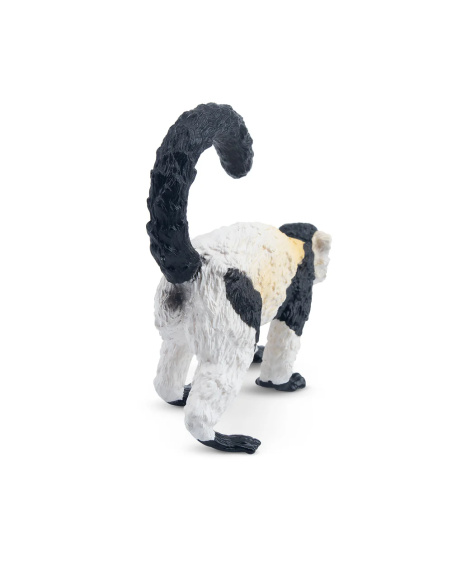 Figurine lémur vari noir et blanc ToyMany