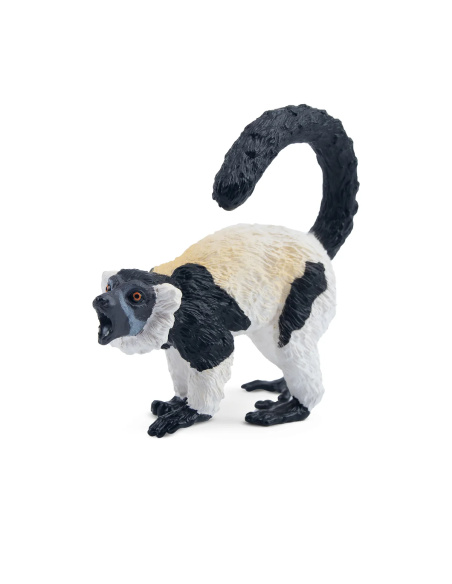 Figurine lémur vari noir et blanc ToyMany