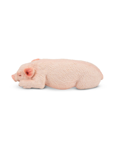 Figurine porcelet rose endormi ToyMany