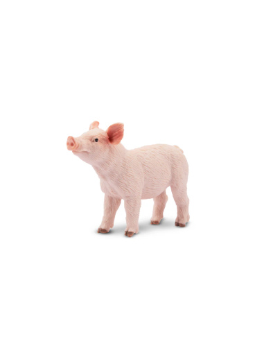 Figurine porcelet rose debout ToyMany