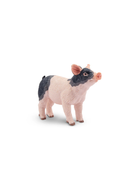 Figurine porcelet Pietrain debout ToyMany