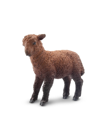 Figurine agneau brun ToyMany