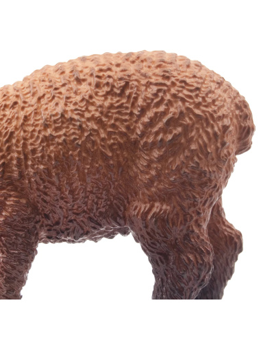 Figurine agneau brun qui broute ToyMany