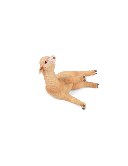 Figurine bébé alpaga allongé ToyMany