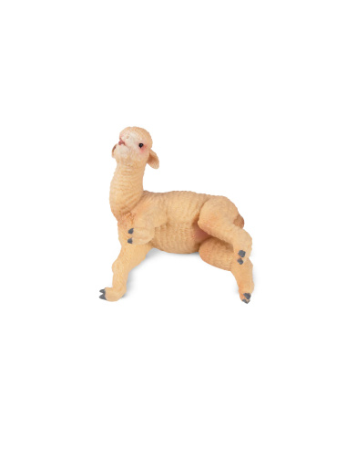 Figurine bébé alpaga allongé ToyMany