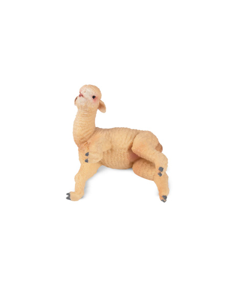 Figurine bébé alpaga allongé ToyMany