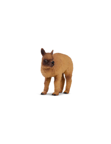Figurine bébé alpaga brun (debout) ToyMany