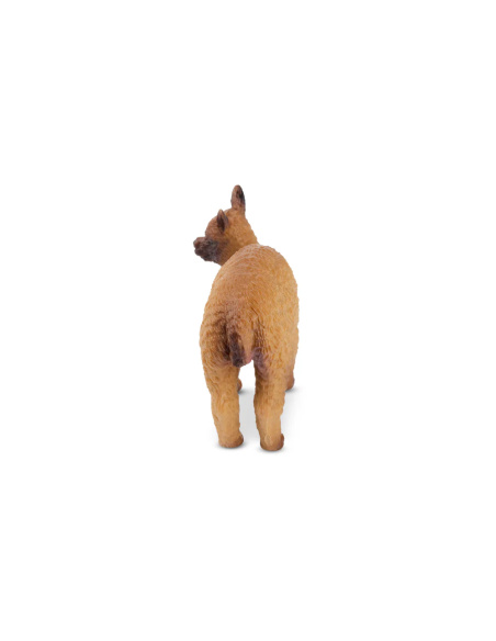 Figurine bébé alpaga brun (debout) ToyMany