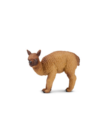 Figurine bébé alpaga brun (debout) ToyMany