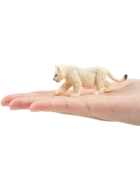 Figurine lionceau blanc (en marche) ToyMany
