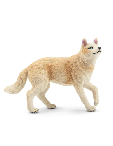 Figurine loup arctique blanc debout ToyMany