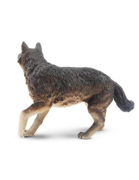Figurine loup gris debout ToyMany
