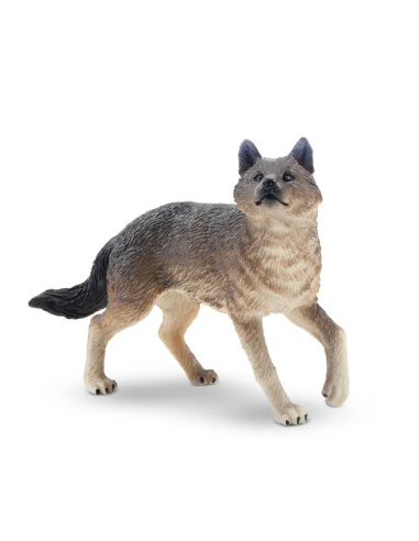 Figurine loup gris debout ToyMany