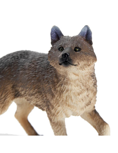 Figurine loup gris debout ToyMany