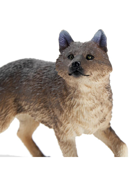 Figurine loup gris debout ToyMany