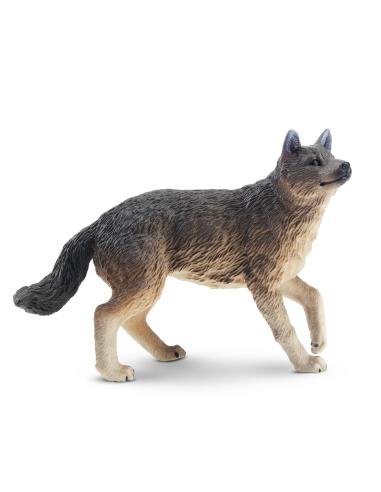 Figurine loup gris debout ToyMany