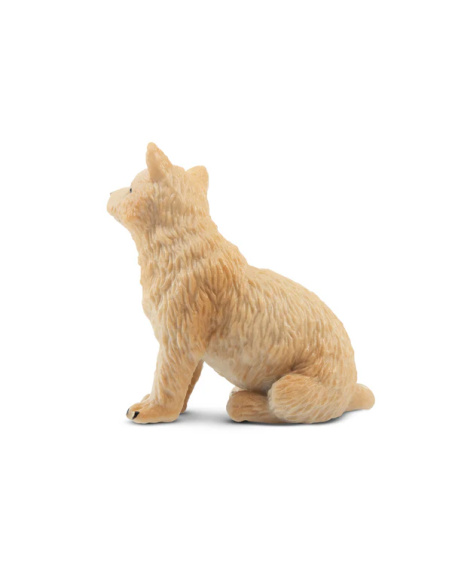 Figurine louveteau arctique blanc assis ToyMany