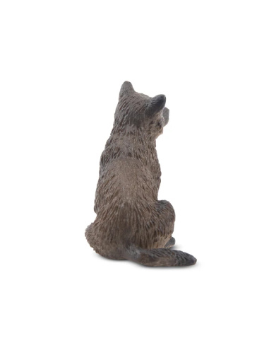 Figurine louveteau gris assis ToyMany