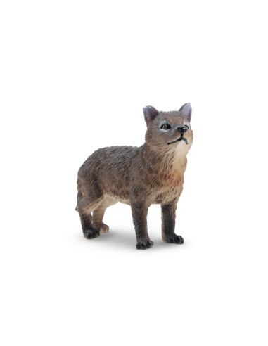 Figurine louveteau gris debout ToyMany