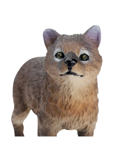 Figurine louveteau gris debout ToyMany