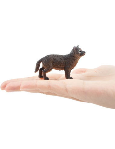 Figurine louveteau gris debout ToyMany